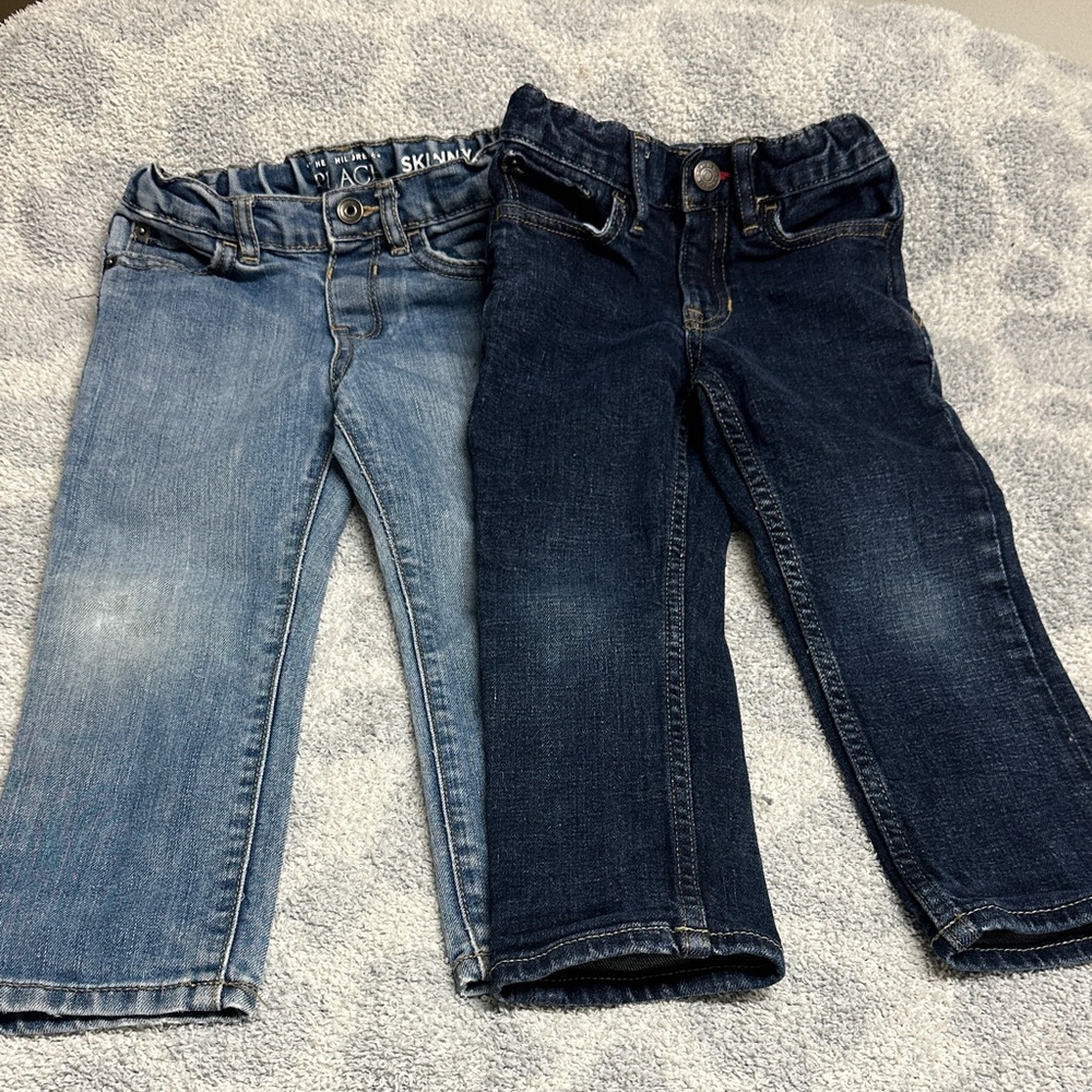 3t Gap Kids and children’s place Jeans Set - Light Blue and Dark Blue